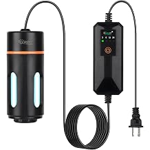 hygger Aquarium U-V Light with Timer, 360&deg; Protective Shield Clean Light for Green Water and Algae Clean, Mini Algae Control Lamp for Freshwater and Saltwater Tank (5W for 13-40 Gallon)
