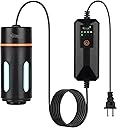 hygger Aquarium U-V Light with Timer, 360° Protective Shield Clean Light for Green Water and Algae Clean, Mini Algae Control Lamp for Freshwater and Saltwater Tank (3W for 5-25 Gallon)