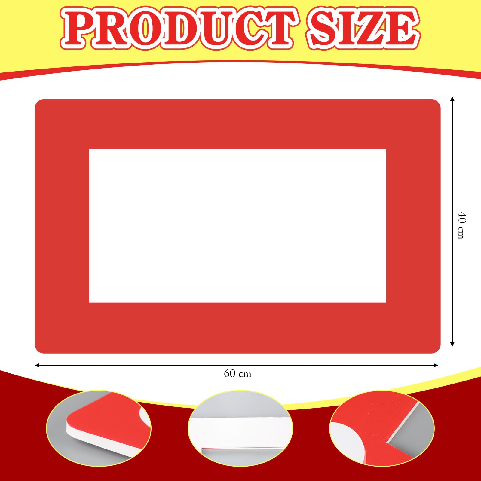 Cartoon Story Decorazione per feste di compleanno Grande Photo Booth Puntelli Decor 24 '' x 16 '' Cornice Rossa Cornice per Foto di Compleanno per Amici Scuola Aula Forniture per Feste