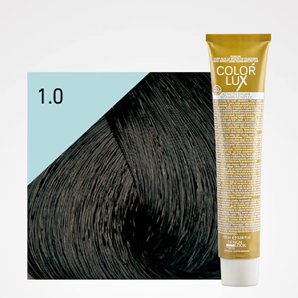 DESIGN LOOK Tinte Color Lux 1.0 Negro 100ML, Estandar