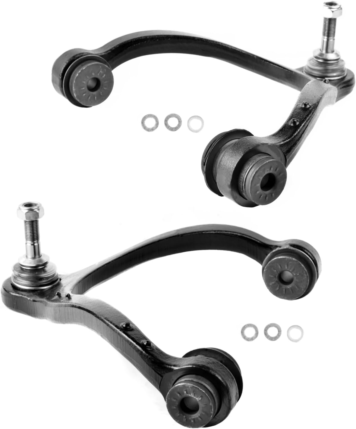 Front Upper Control Arms with Ball Joints Compatible with Ford Crown Victoria 2003-2011,Lincoln Town 2003-2011,Mercury Grand Marquis 2003-2011,Marauder 2003-2004