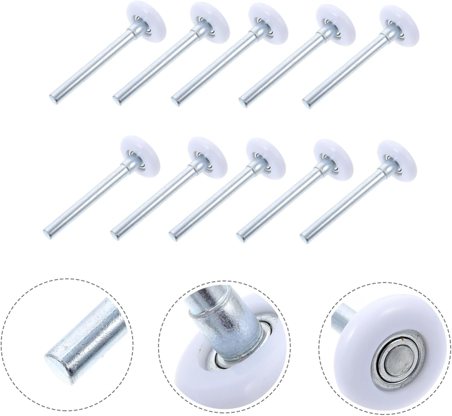 10pcs Heavy Duty Nylon Garage Door Roller Rollers for Garage Door Supplies