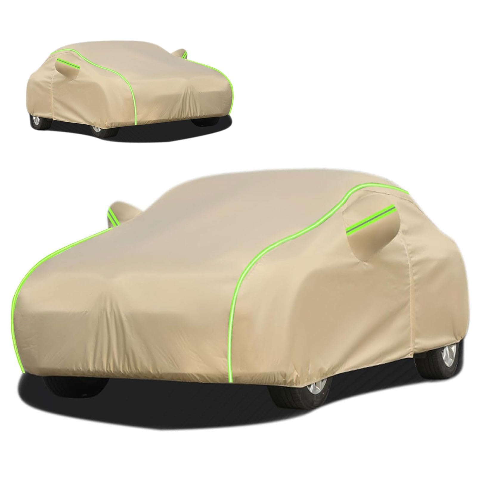 Telo Copriauto Antigrandine per 𝖢𝗂𝗍𝗋𝗈𝖾𝗇 C3 2024, Impermeabile Traspirante Copertura per Auto Telone Anti UV Anti Vento Antipolvere, Telo Copri con Cerniera(Brown,per 𝖢𝗂𝗍𝗋𝗈𝖾𝗇 C3 2024)