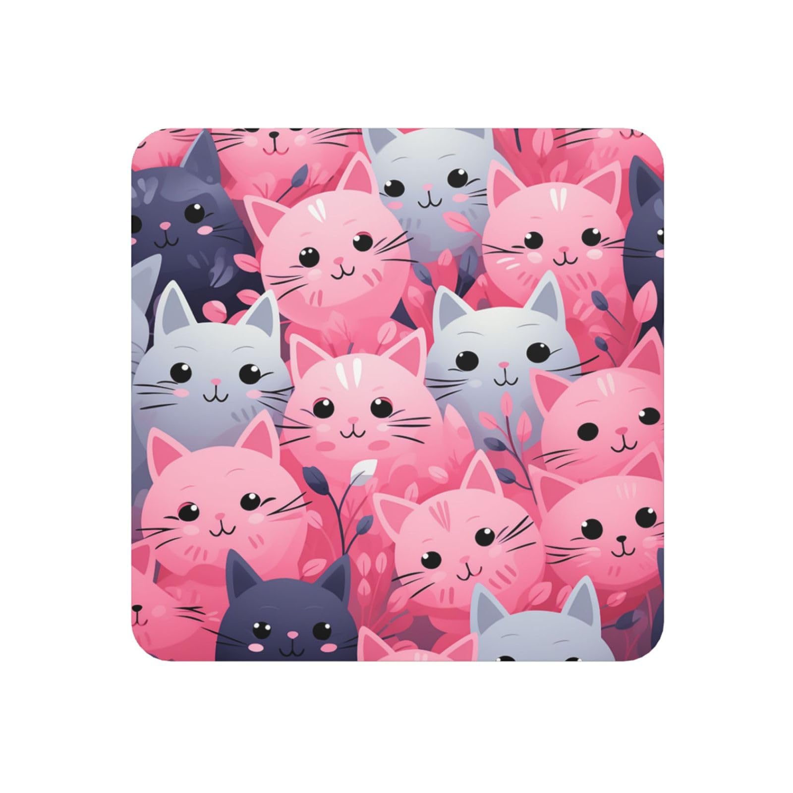 Fodpand Square Lovely Cat Fridge Magnets, Strong Small Refrigerator Magnets Decorative Magnets For Kitchen Fridge Office Locker - Funny Magnetic Stickers Birthday Gifts
