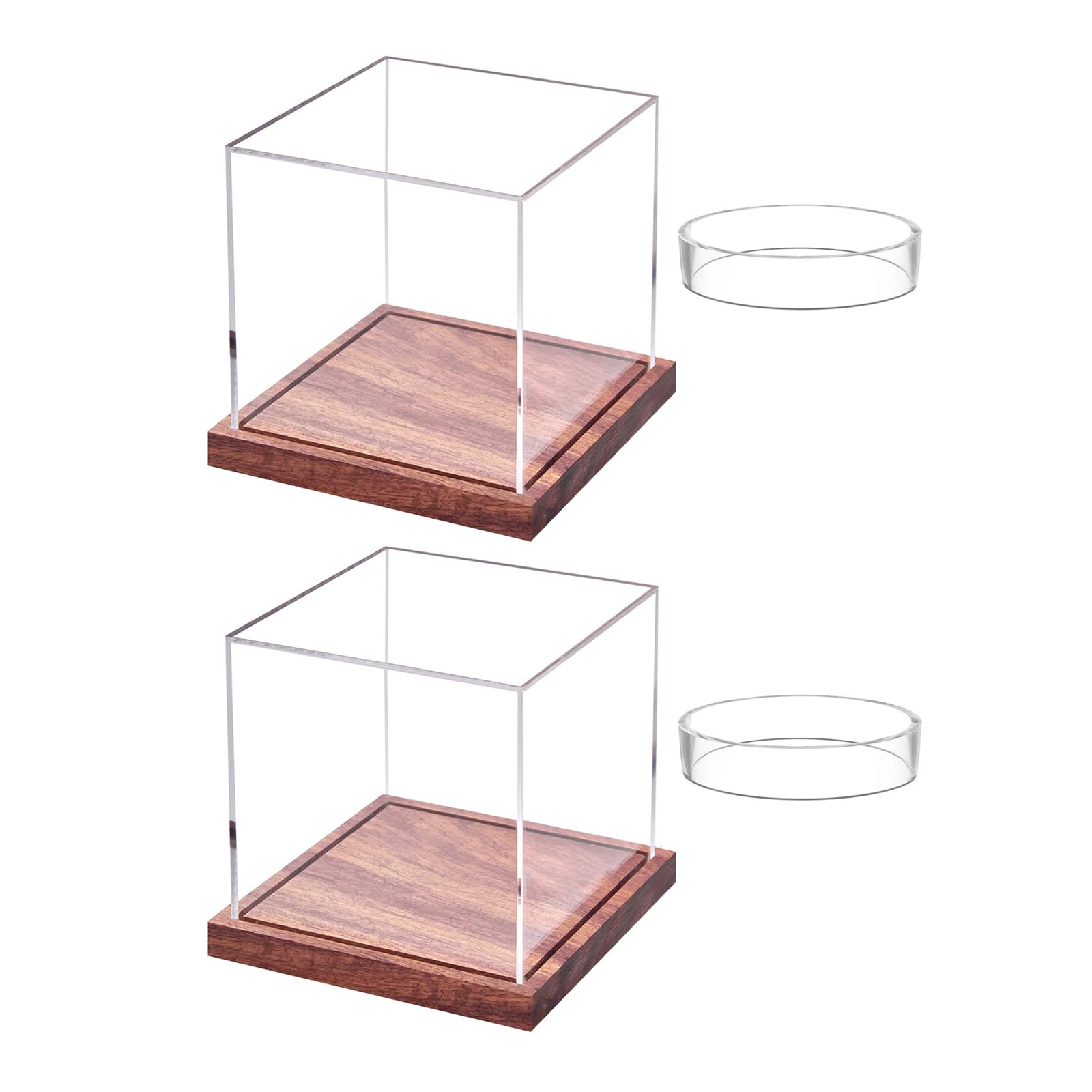 Premium Acrylic Baseball Display Box Durability Square Show Box for Memorabilias and Keepsakes Portables Display