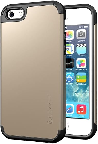Amazon Com Iphone Se Case 16 Luvvitt Ultra Armor Shock Absorbing Case Best Heavy Duty Dual Layer Tough Cover For Apple Iphone Se Special Edition 16 Only Not Compatible With Gold