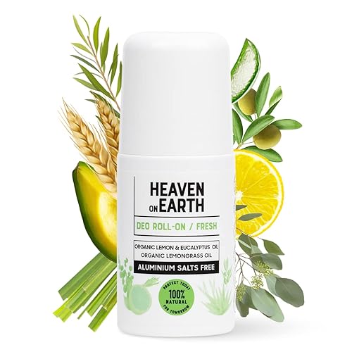 Heaven on Earth Desodorante natural sin aluminio, protección contra olores de larga duración, amigable con la piel sensible, vegano, hierba de limón