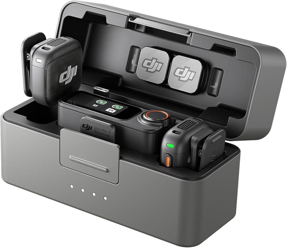 DJI マイクセット 充電ケース付き Amazon.co.jp: DJI Mic 3(2 TX + 1 RX + 充電ケース