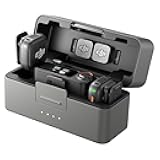 Mic 3 (2 TX + 1 RX + Charging Case), Wireless Microphone for iPhone/Camera/Android, Ultralight, Adaptive Gain Control for Balanced Volume, Dual Band Anti-Interference, 28hrs Use, Vlog