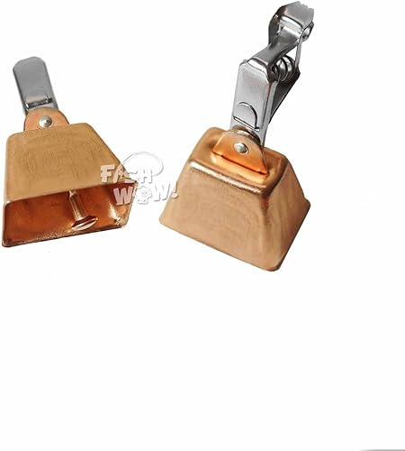 Miniatura 8 de 10 unids Pesca de cobre Campana de alerta con pinza de águila clips cebos alarma campanas