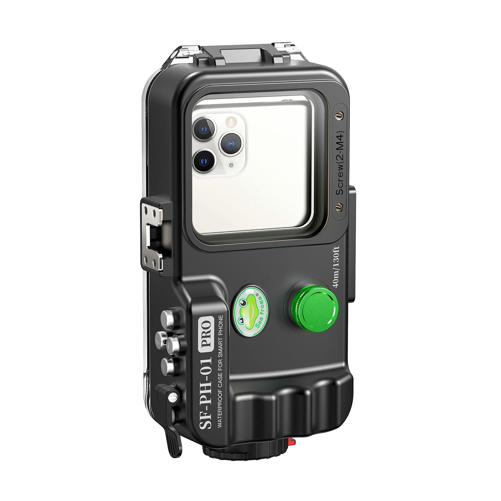 Seafrogs Sf-Ph-01 Pro Professional Diving Telephip [40M/130Ft] Alcicultor Impermeable para El Teléfono Celular Y iPhone De Andriod, Tamaño De La Ventana De Lente 68 Mmx68 Mm