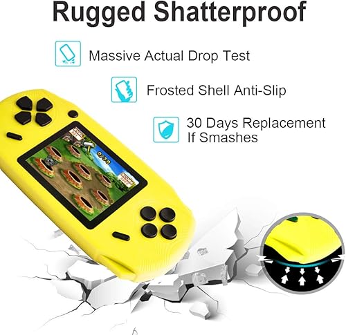 Miniatura 5 de Beijue - Juegos de consola de mano de 16 bits para niños y adultos, pantalla grande de 3 pulgadas, precargada con 100 juegos de video clásicos en