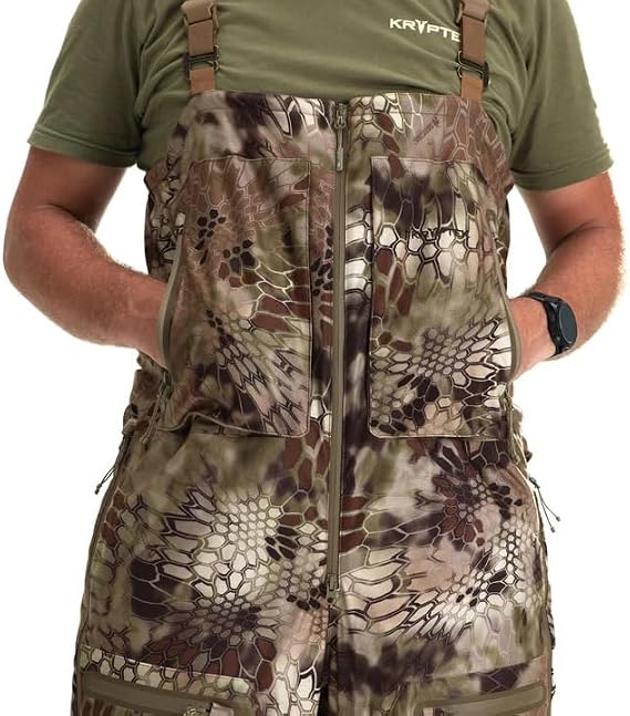 Kryptek Men's Aegis Bib Camo with Waterproof Windproof Protection and PrimaLoft Insulation