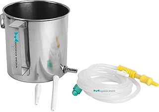 Stainless Steel Enema Pot with Tube & Nozzles, 1.5L - Eco-friendly, Sturdy & Durable