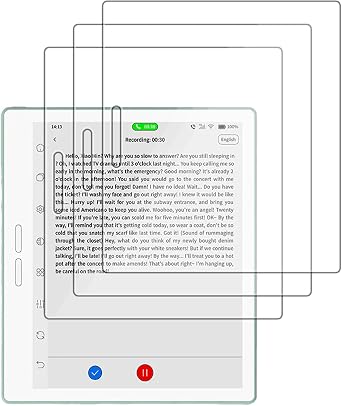 [3 Pack] Screen Protector for Bigme B7/B7 Pro 7 Inch E-Reader Film, Flexible PET Film Compatible with Bigme B7 Pro 7",Anti-Scratch Ultra-Thin.Not tempered glass
