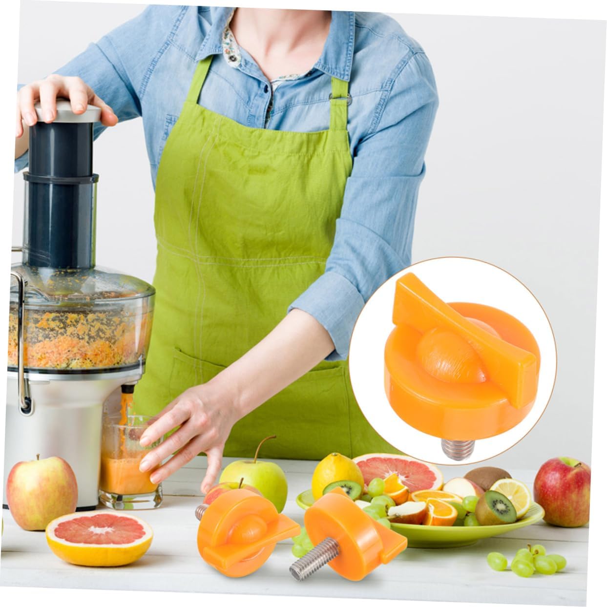 Luxshiny 2pcs Compression Screws for Electric Orange Juicer Parts Citrus Juicer Hand Press Replacement Sturdy Juicing Machine Accessories for Home and Kitchen