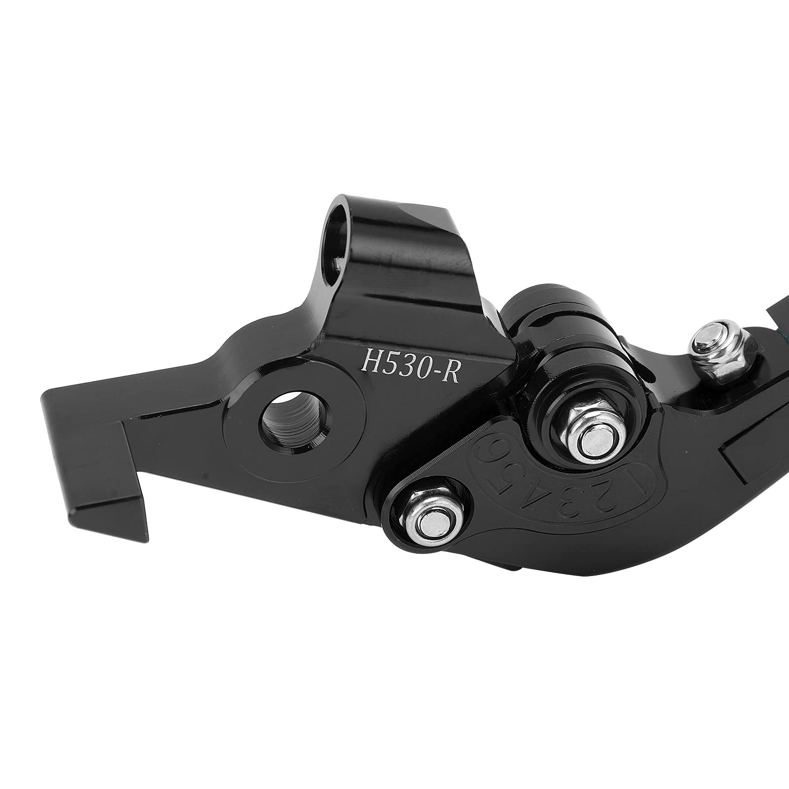 Leva Frizione Freno Moto, 1 Paio Sinistra e Destra Maniglie Freno Regolabili Lega di Alluminio Accessorio Moto per TMAX 530 2012‑2019/560 2020-2021(Nero)