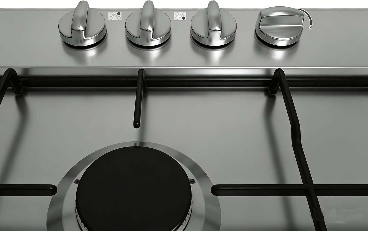 Flame Indicators Ring Stove Sticker Decal 3Pcs Flame Indicators Ring Stove Labels Oven Replacement Adhesive knob Symbols for Burner Cooktop Bumper Cooktop Hob Cooker Top Markings (Black)