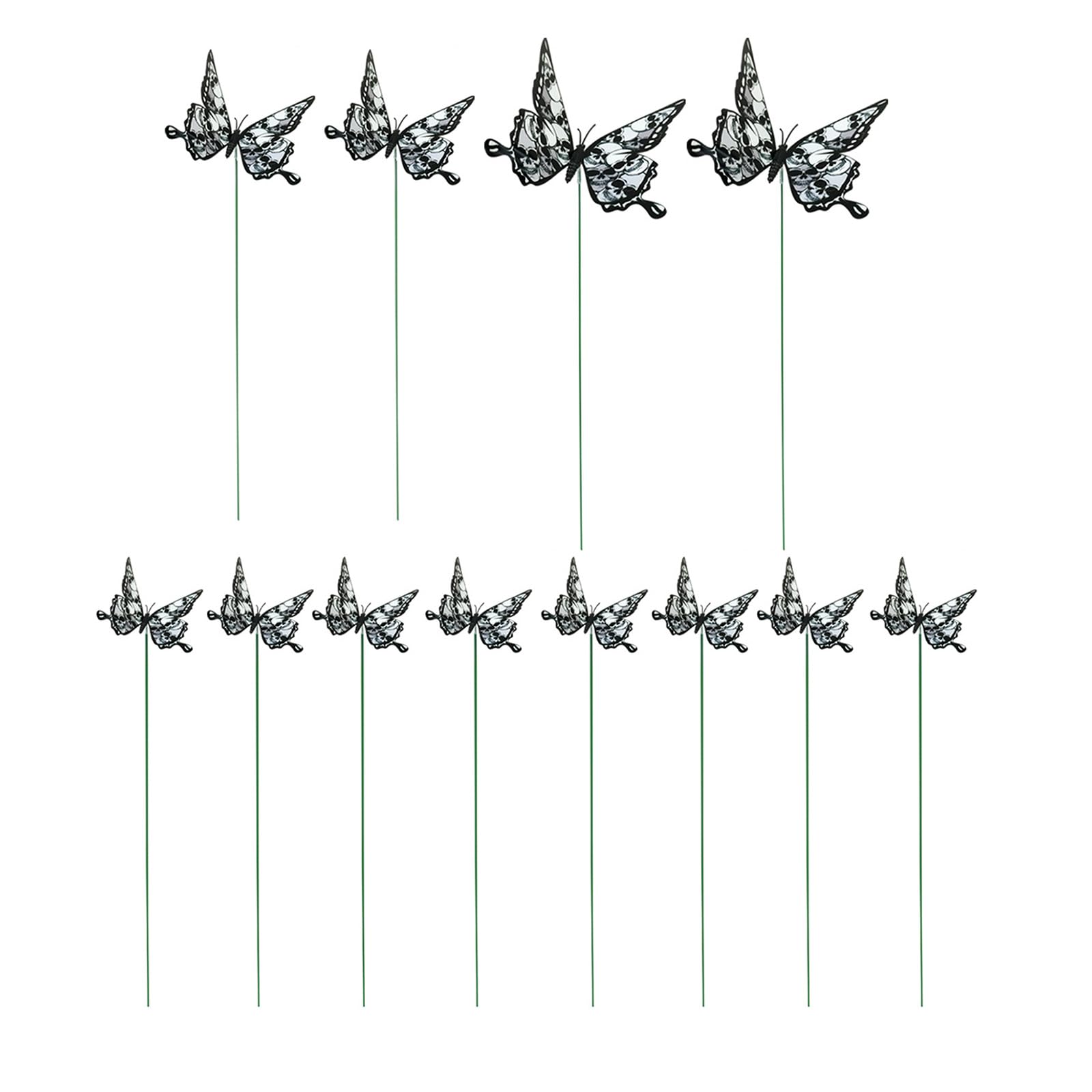 12 Pack Halloween Decorations Yard Sign Gardens Sign Halloween Yard Stakes Butterfly Outdoor Decoration Party Gardens Decoration Ornament Props