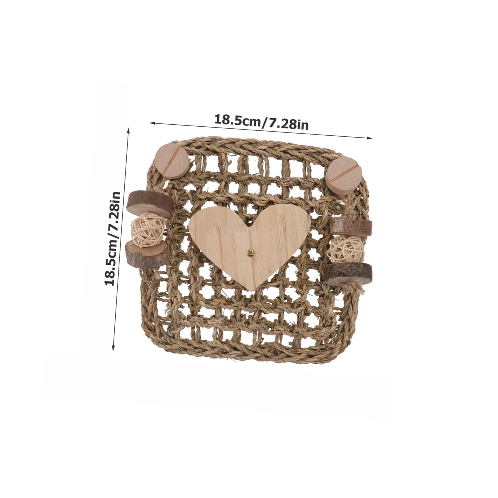 Hohopeti 2stücke Käfigmatte Aus Gras Für Nager Woven Bed Mat Als Kauspielzeug Und Nest Für Meerschweinchen Und Hamster Natürliche Schützende Unterlage Für Empfindliche Pfoten