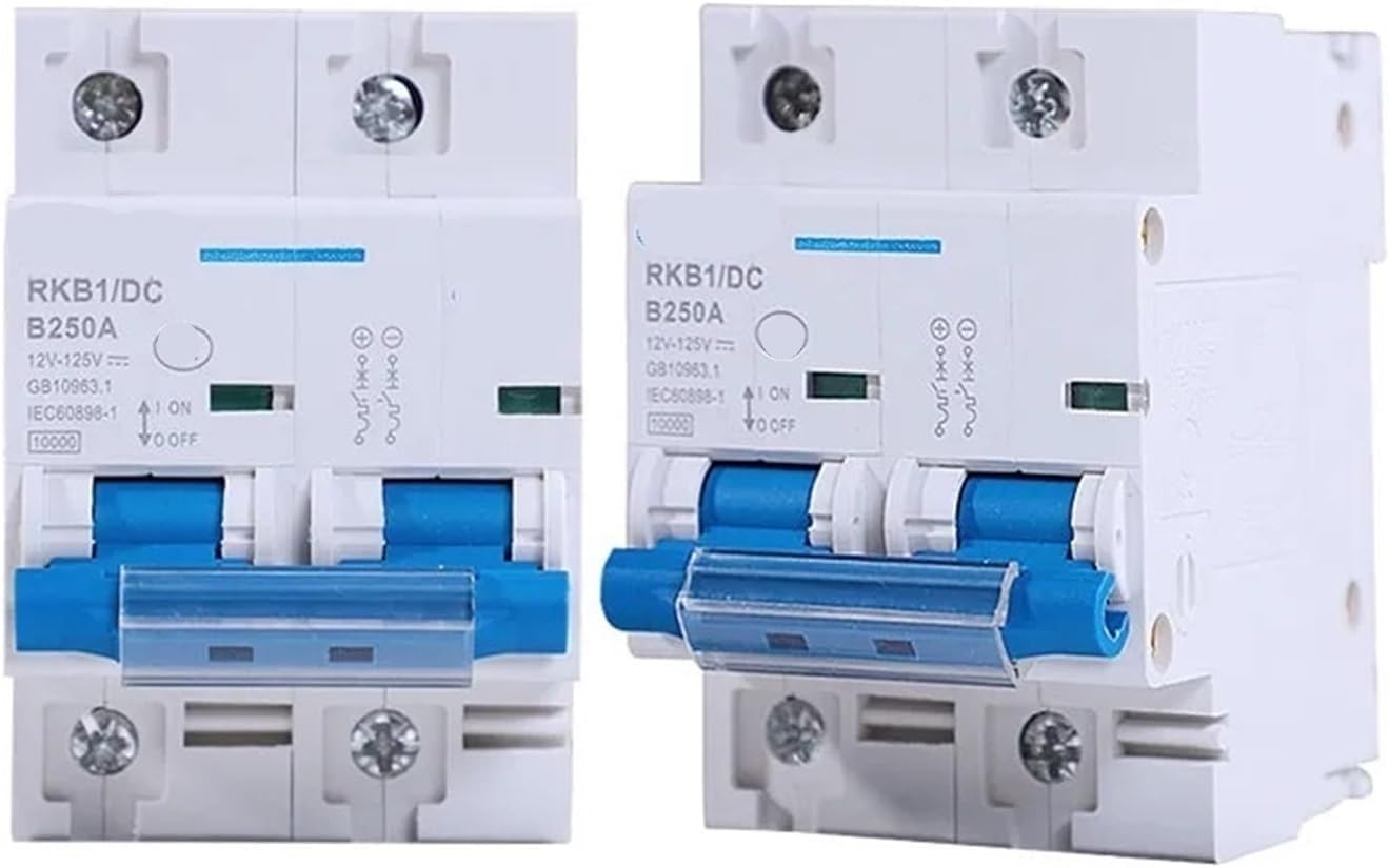 1P/2P DC Circuit Breaker 80A-250A Solar RV Yacht Battery Short Circuit Protection Switch 1Pcs(1P,100A)