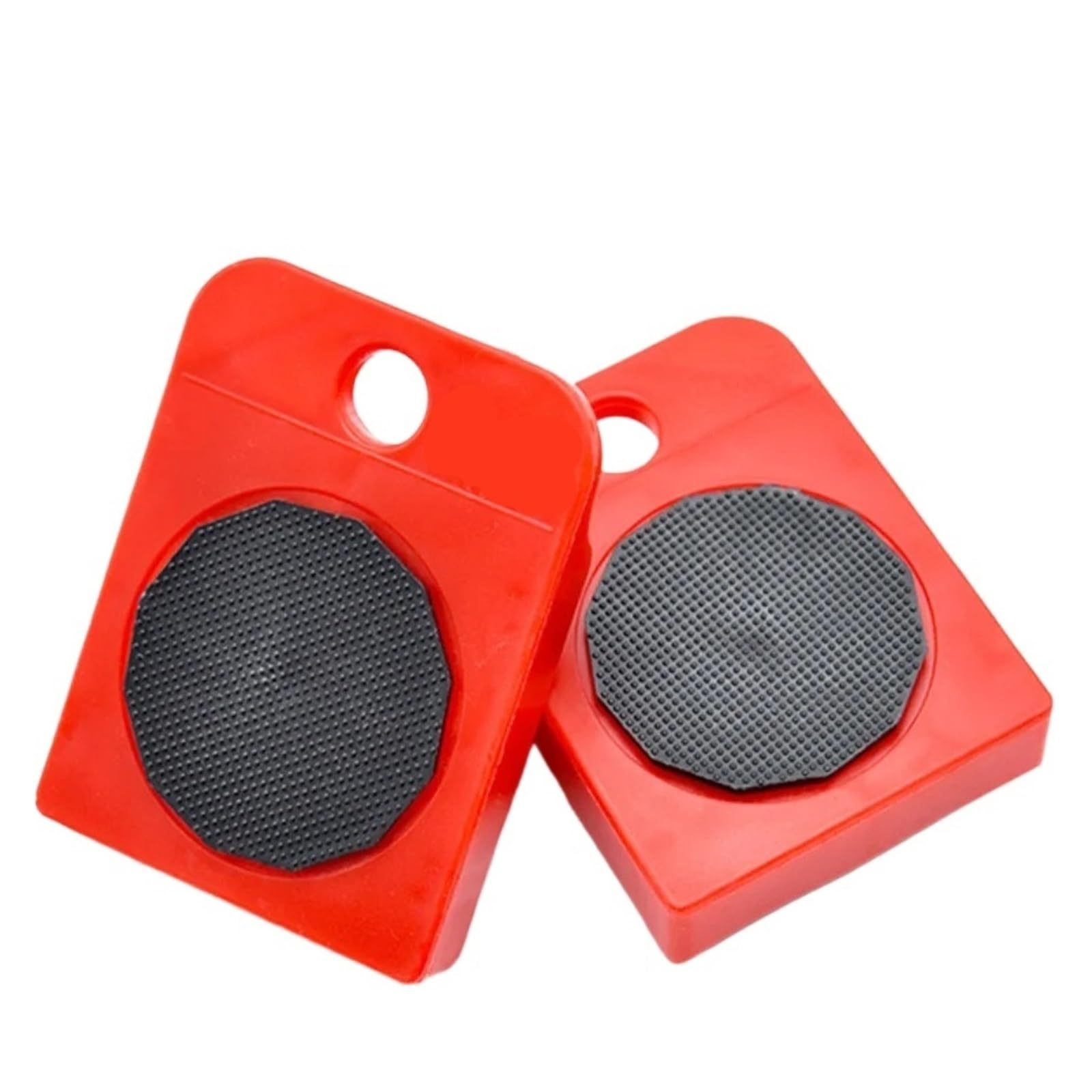 Confezione da 4 attrezzi per lo spostamento di mobili resistenti e carrelli rossi per un facile trasporto, perfetti per traslochi e per uso domestico, soluzioni di sollevamento e spostamento senza