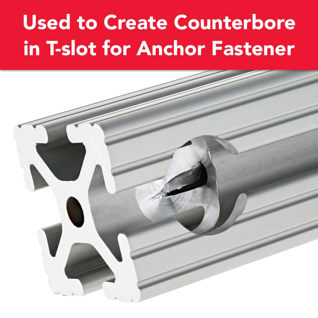 8020, 6060, 15 Series 13/16" Counterbore Cutter High Speed Steel Drill Bit 80/20 Aluminum T-Slot Extrusion Tool