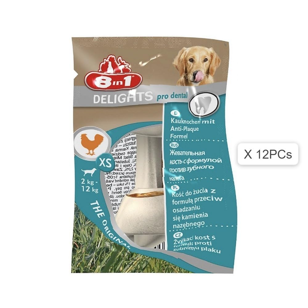 8in1 Delight Xs Pro Dental Köpek Ödül Kemik 30'lu Paket