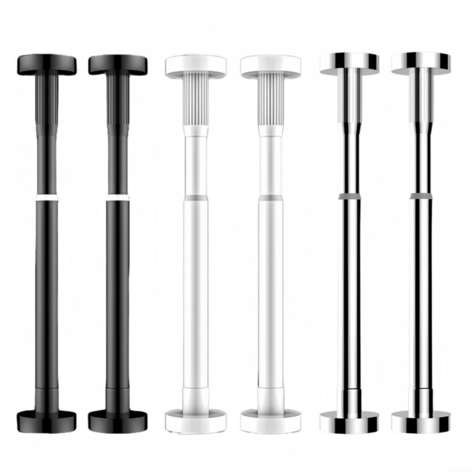 Lot de 2 supports d'évier réglables en acier inoxydable 30-50 cm/50-80 cm, montage encastré pour évier simple ou double, cuisine et salle de bain, 2 pièces (50-80 cm blanc)