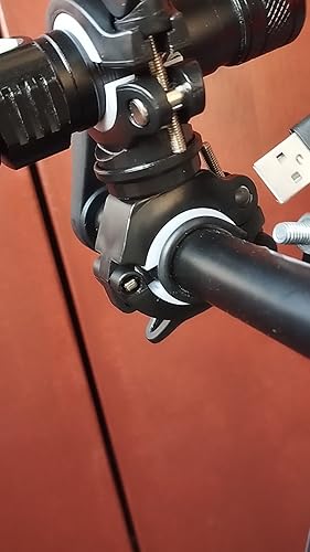 Pezzi Torcia Elettrica Con Clip Per Bicicletta Arancione E Bianca Supporto Per Luce Per Bicicletta Girevole A 360 Torcia Elettrica Per Bicicletta Torcia Con Clip Universale 92554442