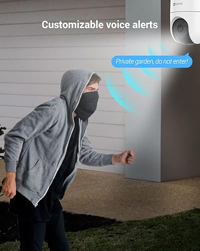 Miniatura 8 de EZVIZ Cámara para exteriores 2K+ con cable, cámara WiFi PTZ de 360 para seguridad del hogar, vigilancia exterior con detección de inteligencia