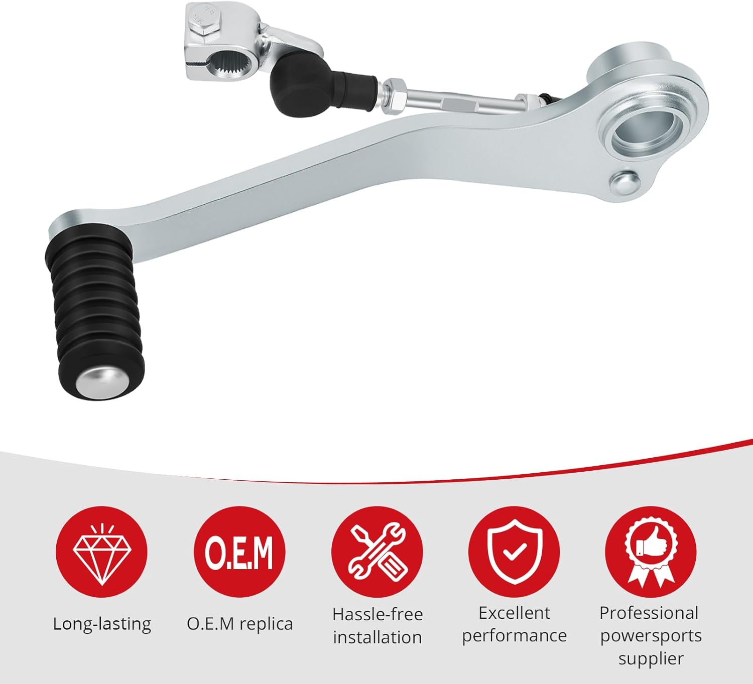 JAVIK Gear Shifter Shift Lever Pedal & Shift Link Linkage for Yamaha Raptor 350 YFM350 2004-2013 O.E.M# 5YT-18110-10-00