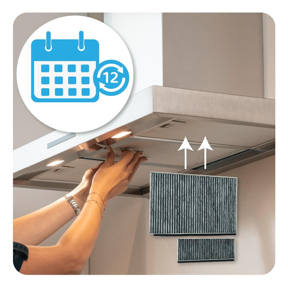 AllSpares CleanAir Plus filtr wymienny (x2) do okapów kuchennych odpowiedni do Bosch DWZ0AK0A0 / 11041790, Siemens LZ10AKA00, Neff Z51AIA0X0 i Constructa CZ51AIB1X6 (364 x 240 | 250 x 90 ) )