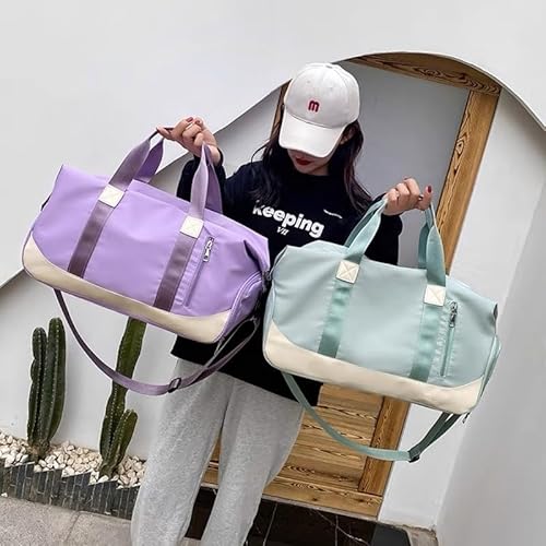 Bolsa Mala Viagem Grande com Alças Removíveis, 5 Compartimentos, Ideal Para Academia e Viagens (Pret