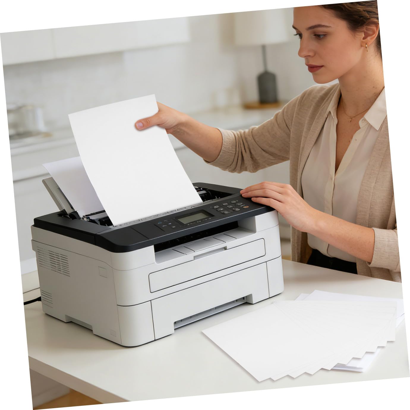 Homoyoyo 10 Feuilles de Papier Magnétique Souple pour Imprimante Photos et Applications Pratiques