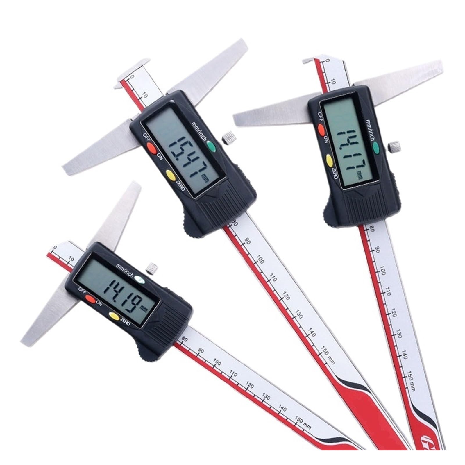 Calibrador Digital De Profundidad De 0 A 150 Mm, 200 Mm Y 300 Mm, Calibre Vernier De Acero Inoxidable De Un Solo Gancho, Instrumentos De Medición Electrónicos,0-300mm