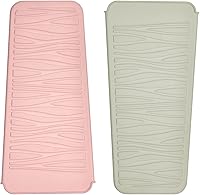 Vista 23 de Alfombrilla con bolsa de silicona resistente al calor para alisadoras de pelo, varitas para rizar, planchas planas y herramientas de peinado