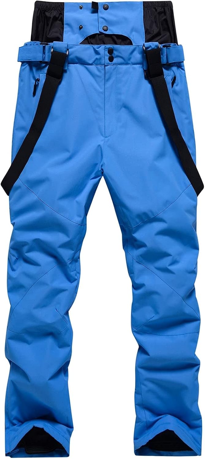 HOUZONIY Bib Snow Pants for Women Waterproof Insulated,Ski Pants with Detachable Powder Skirt and Suspenders for Winter Sport : Clothing, Shoes & Jewelry