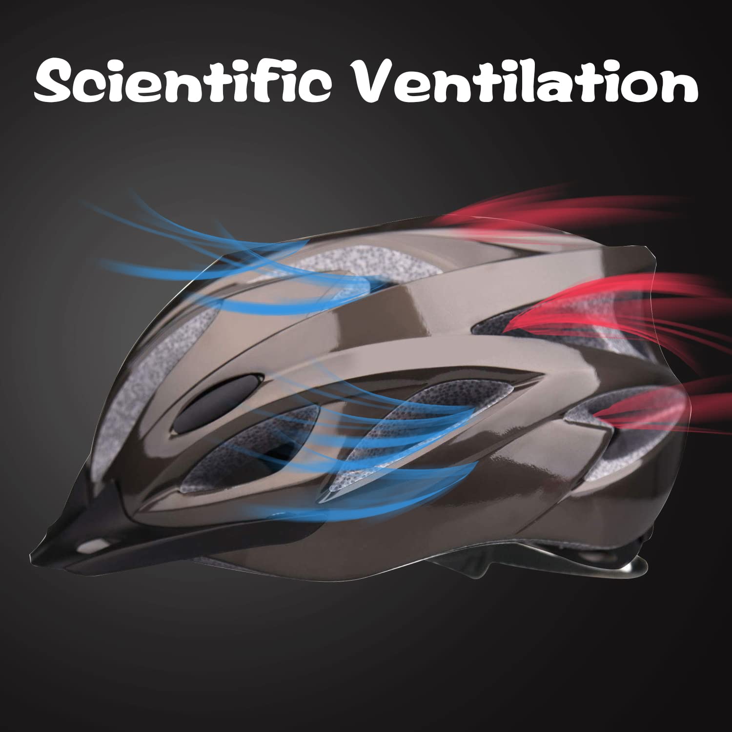 Shinmax Fahrradhelm,Fahrradhelm Herren Damen mit Visier Abnehmbarer EPS Körper+PC Schale MTB Mountainbike Helm für Erwachsene Unisex… – Ansicht 7