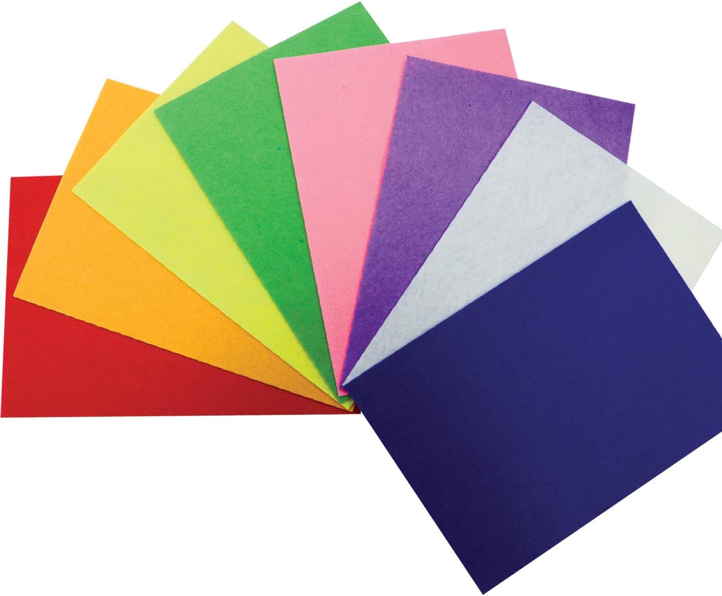 ZYBUX - A4 Felt Sheets Felt Fabric Sheets Fabric Material Assorted Multi-Coloured Textile for Art & Crafts Scrapbooking Children Kids (10 Pack)