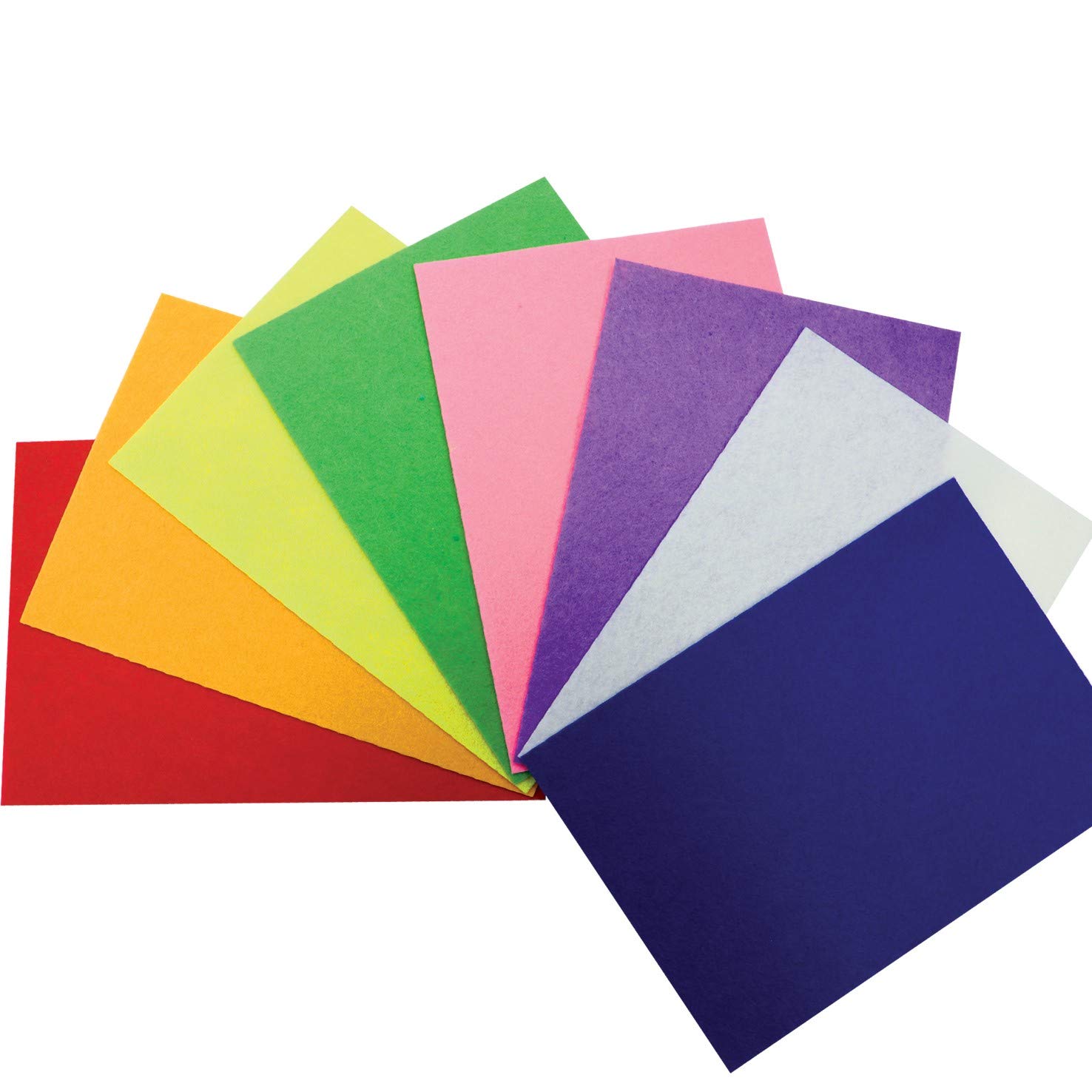 ZYBUXA4 Felt Sheets Felt Fabric Sheets Felt Fabric Material Assorted Multi-Coloured Felt Textile for Art & Crafts Scrapbooking Children Kids (40 Pack)…