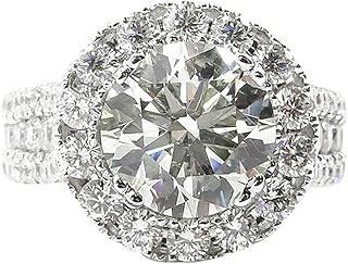 UINGKID Schmuck Damen Ring Luxuriöser und eleganter Diamant-Zirkon weißer durchbrochener Ring-Damenschmuck