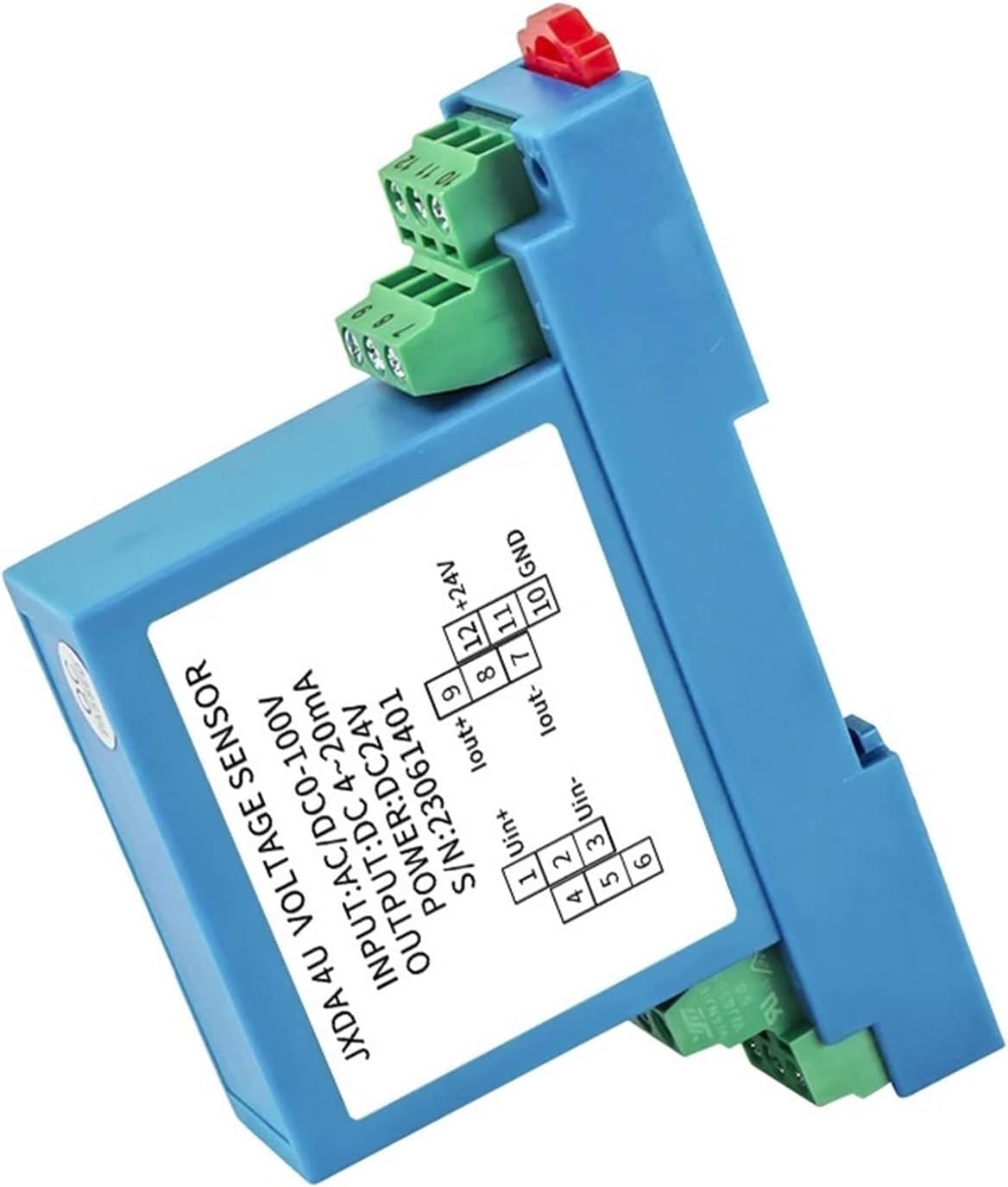 Voltage Sensor DC Voltage Transmitter 0-75mV 100V 50V Voltage Input 4-20mA Output Volatge Transducer DC Voltage Sensor(0-250V DC Input,0-10V Output_DC24V Power Supply)