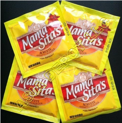 Mama Sita's Achuete Annatto Powder ALL Natural (Pack of 4x10g) by Mama Sita