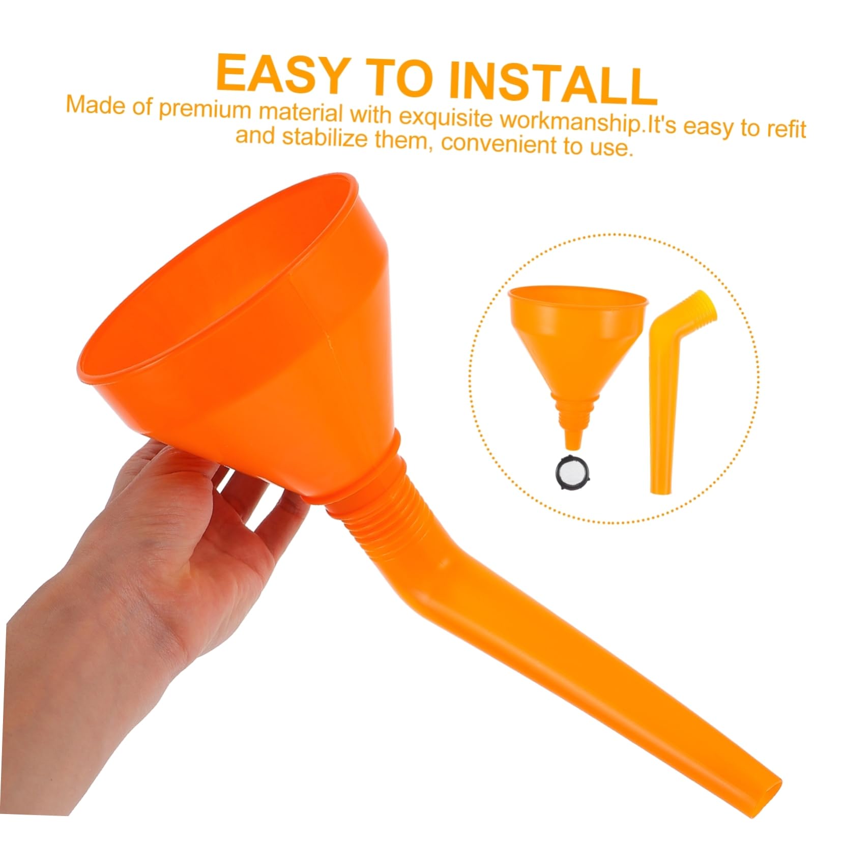 MAGICLULU 2 Set Imbuto Per Carburante Bocca Per Facile Trasferimento Olio E Kerosene Compatibile Con Auto E Pratico 4 Pezzi*2