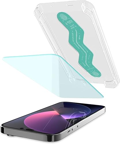 Miniatura 7 de Smartish Protector de pantalla para iPhone 13 mini - Tuff Sheet - Vidrio templado resistente a los arañazos con herramienta de alineación -