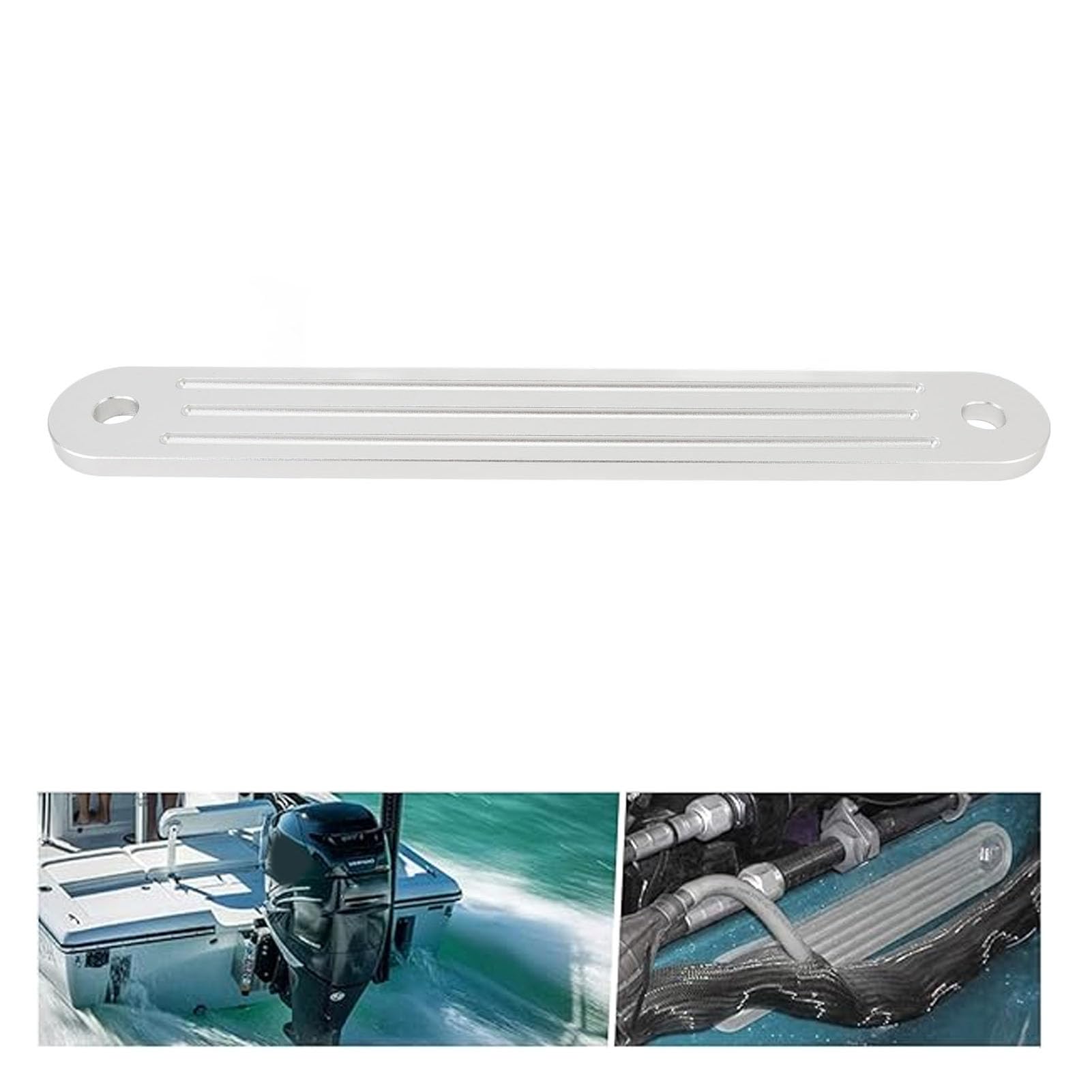 Piastra Supporto Specchio Poppa alluminio 15X2 Pollici per Motori