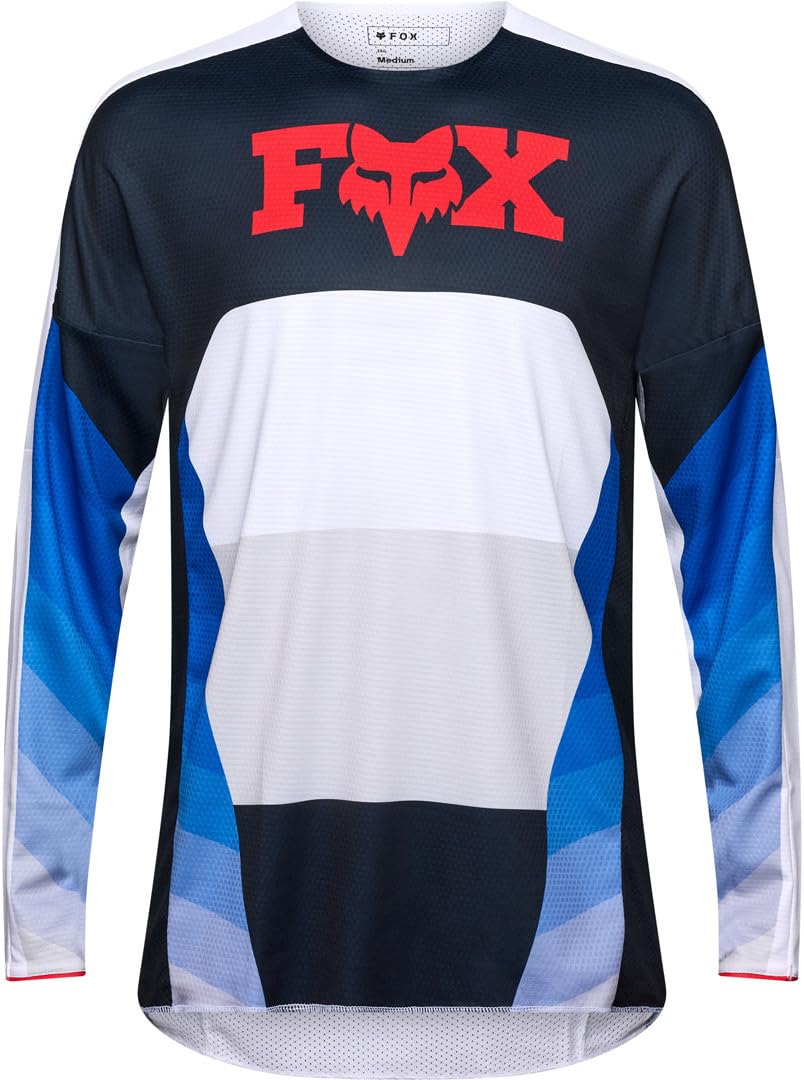 Fox 360 Fade Maglia da motocross, bianco/blu, M