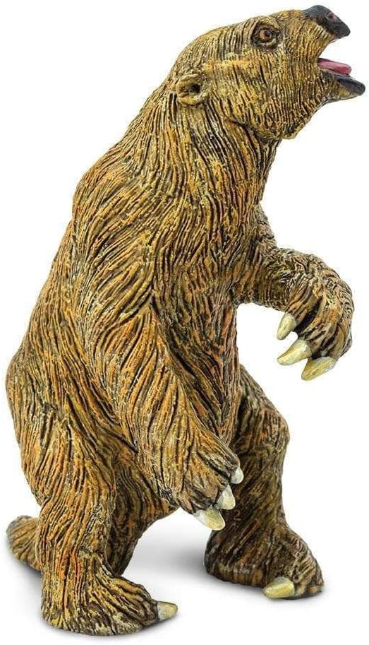 Safari Ltd. Megatherium (Giant Sloth) Figurine - Detailed 4.5" Plastic Model Figure - Fun Educational Play Toy for Boys, Girls & Kids Ages 3+