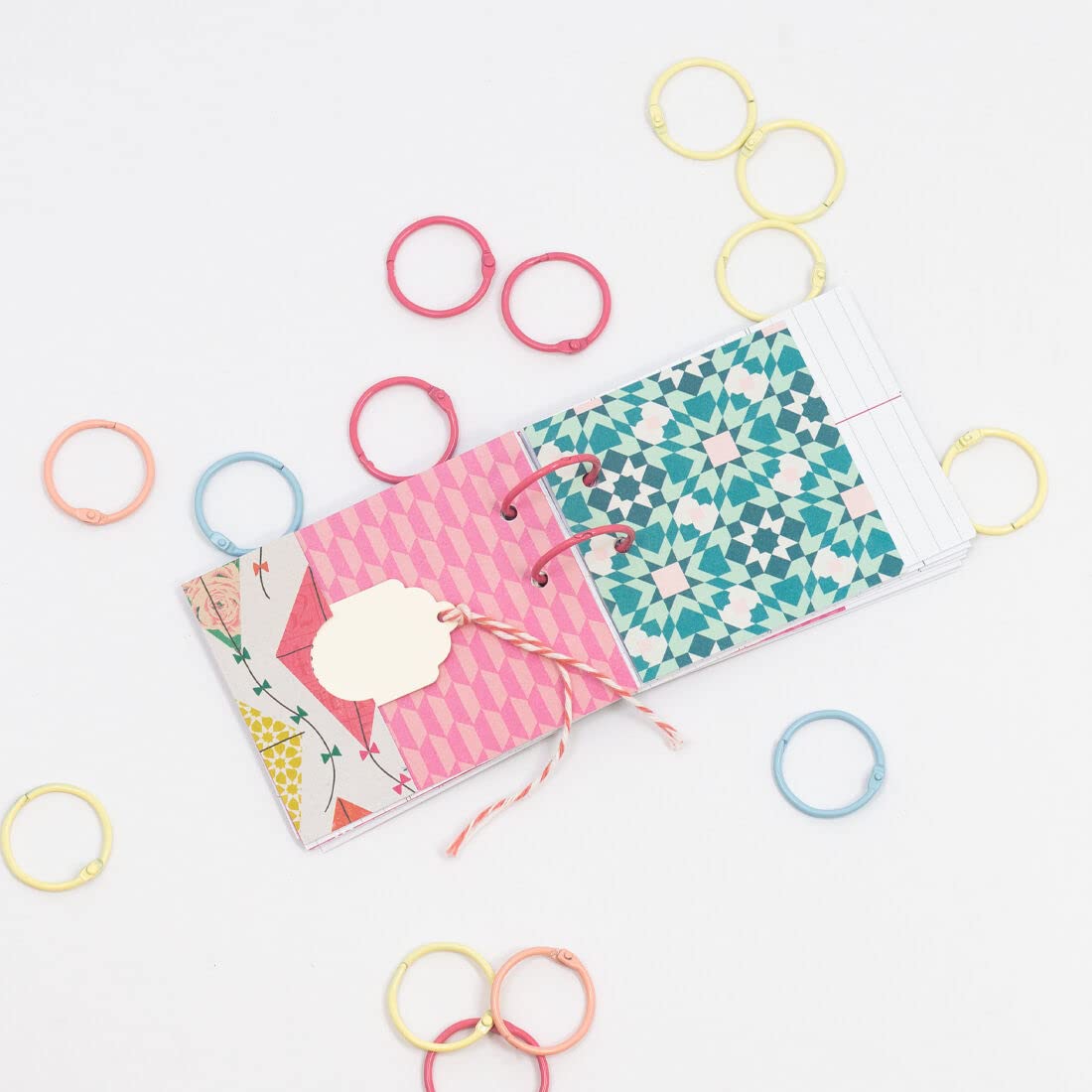 Anneaux De Reliure Métalliques APLI - 38 Mm - Pour Scrapbooking